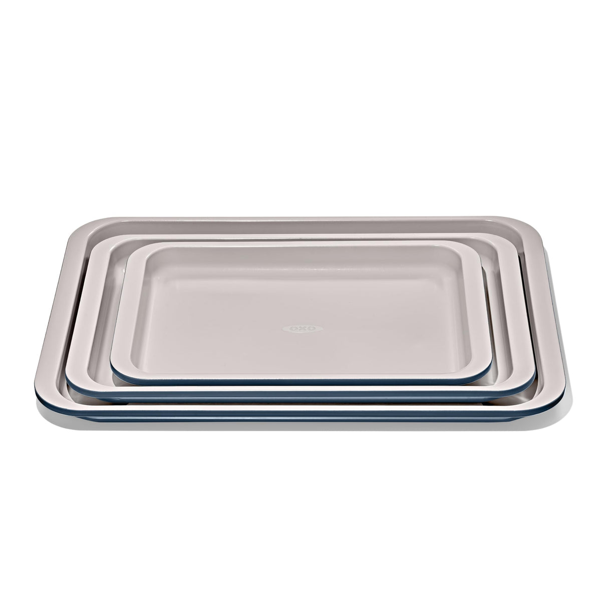 OXO Good Grips Non-Stick Pro Ceramic Coated Metal Bakeware Cake Pan — 9 in Round — Basil, Round Baking Pan for Layered Cakes