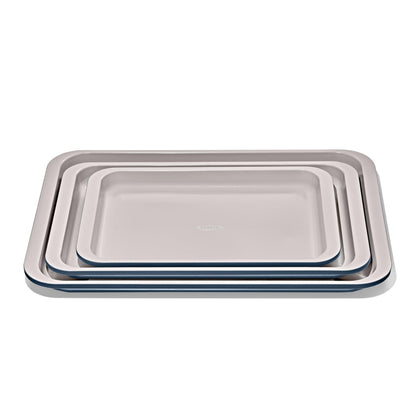OXO Good Grips Non-Stick Pro Ceramic Coated Metal Bakeware Cake Pan — 9 in Round — Basil, Round Baking Pan for Layered Cakes