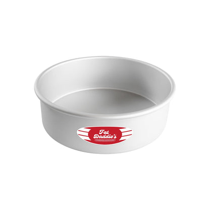 Fat Daddio's Anodized Aluminum Round Cake Pans, 2 Piece Set, 9 x 2 Inch
