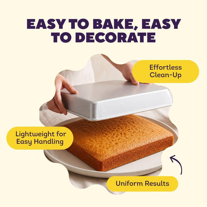 Wilton Aluminum Square Cake Pan, Made Without PFAS, 12 x 12 in.