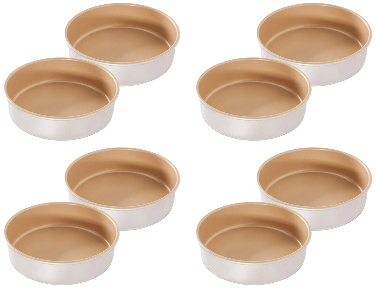 Nordic Ware 9" Round Non-stick Natural Aluminum Cake Pans (2 Pack), Metallic