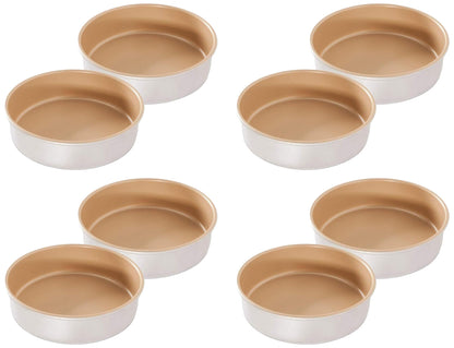 Nordic Ware 9" Round Non-stick Natural Aluminum Cake Pans (2 Pack), Metallic