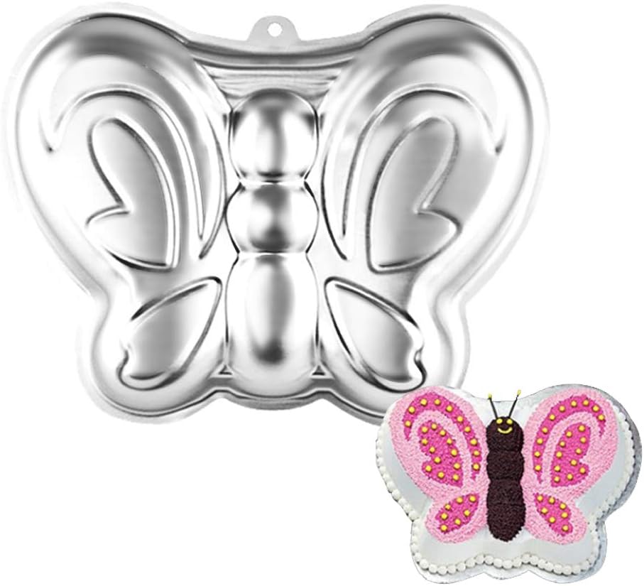 10 Inch Butterfly Cake Pan, 3D Nonstick Birthday Cake Pan, Aluminum Alloy Cake Decorating Mold Baking Tools