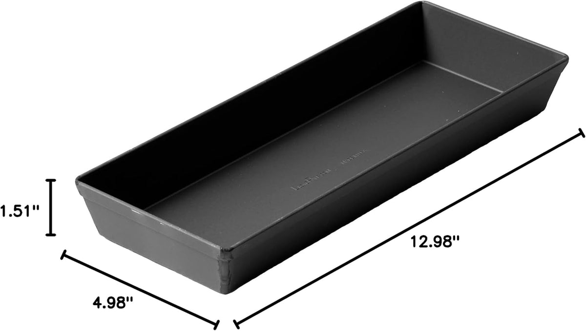 Lloyd Pans Heavy 76 Degree Nesting Long Pan 4 Inch by 12 Inch by 1.5 Inch- PSTK