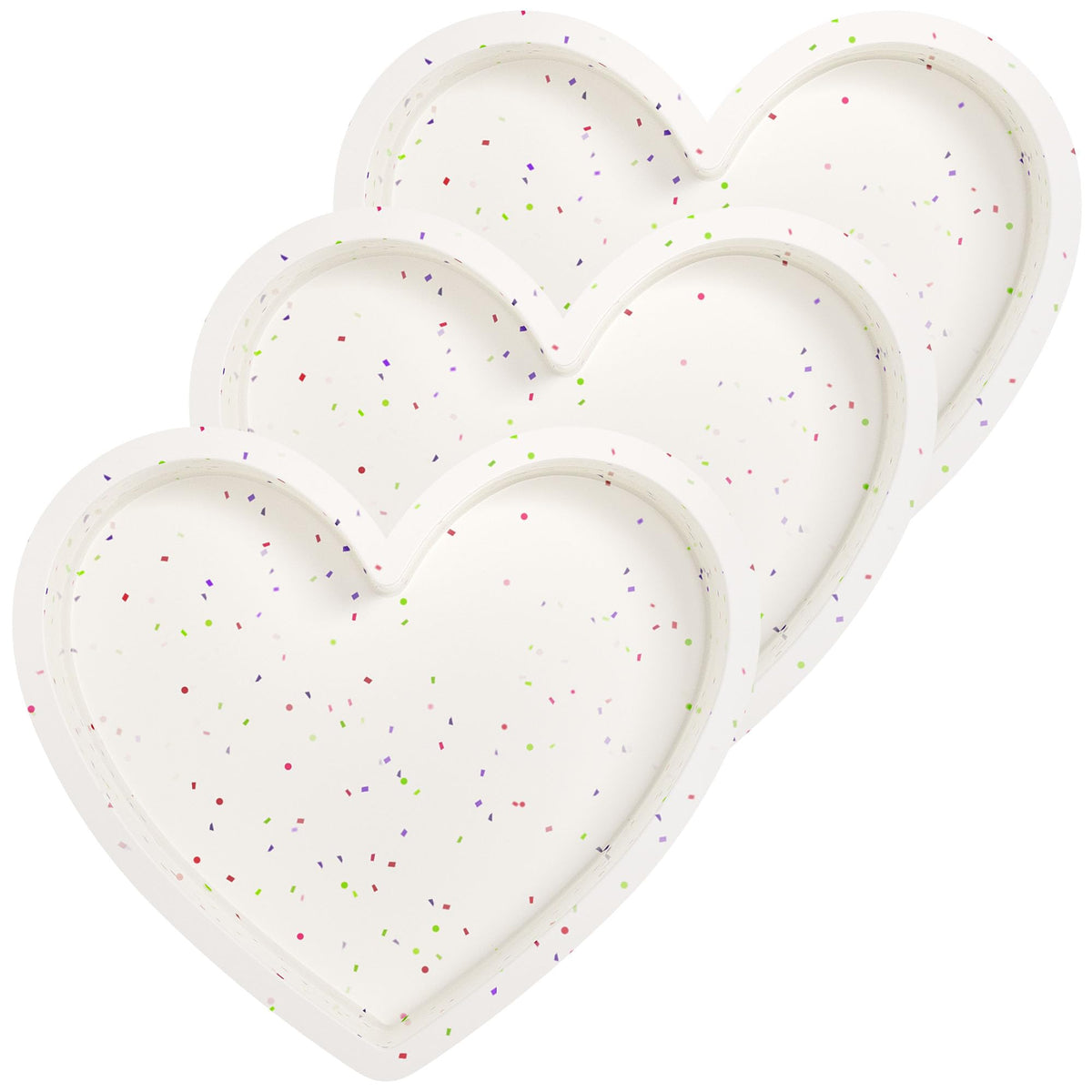 10 Inch Heart Shaped Cake Pans Silicone for Baking, 2 Pcs