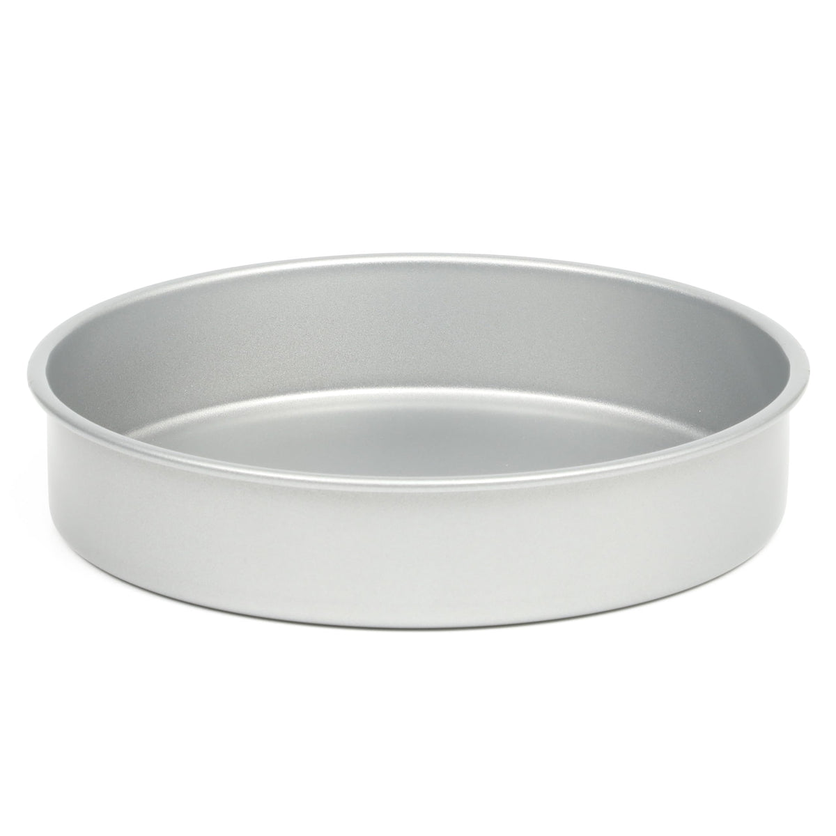 Martha Stewart Gallen 8 Inch Round Nonstick Carbon Steel Cake and Bake Pan – Cool Grey, Durable Bakeware for Even Baking and Easy Release