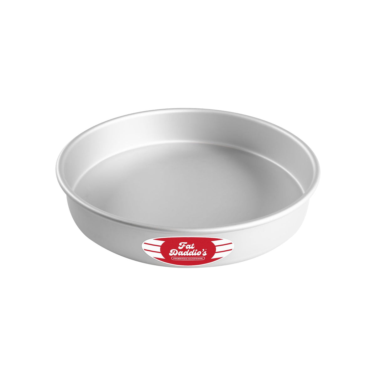 Fat Daddio's Anodized Aluminum Round Cake Pans, 2 Piece Set, 9 x 2 Inch