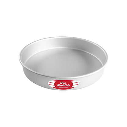 Fat Daddio's Anodized Aluminum Round Cake Pans, 2 Piece Set, 9 x 2 Inch