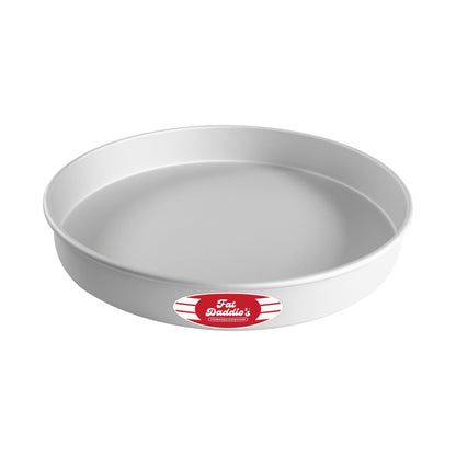 Fat Daddio's Anodized Aluminum Round Cake Pans, 2 Piece Set, 9 x 2 Inch