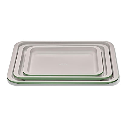 OXO Good Grips Non-Stick Pro Ceramic Coated Metal Bakeware Cake Pan — 9 in Round — Basil, Round Baking Pan for Layered Cakes