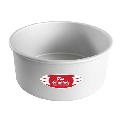 Fat Daddio's Anodized Aluminum Round Cake Pans, 2 Piece Set, 8 x 2 Inch