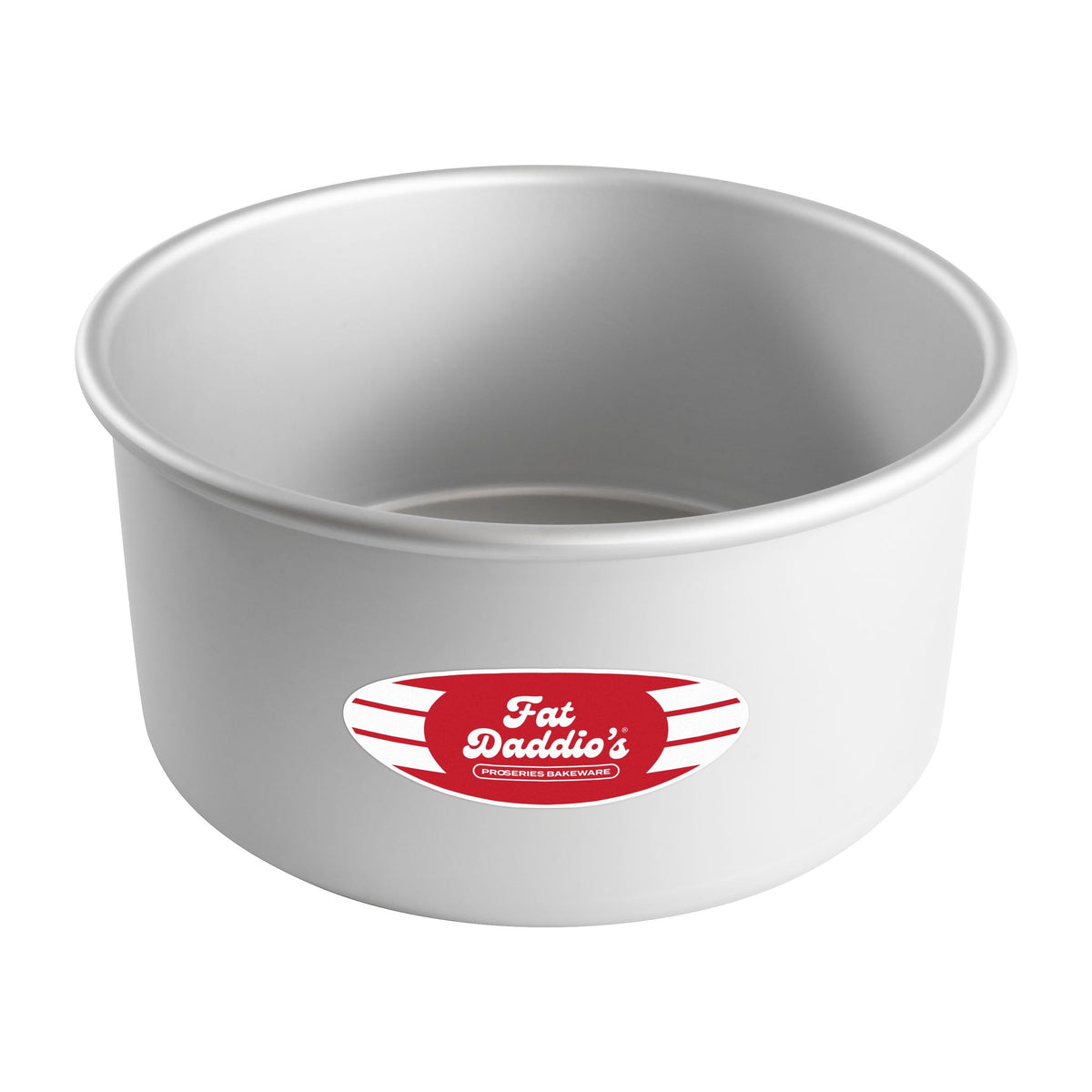 Fat Daddio's Anodized Aluminum Round Cake Pans, 2 Piece Set, 8 x 2 Inch