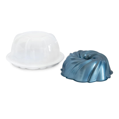 Nordic Ware Formed Swirl Bundt, 10 Cup, Twilight Blue