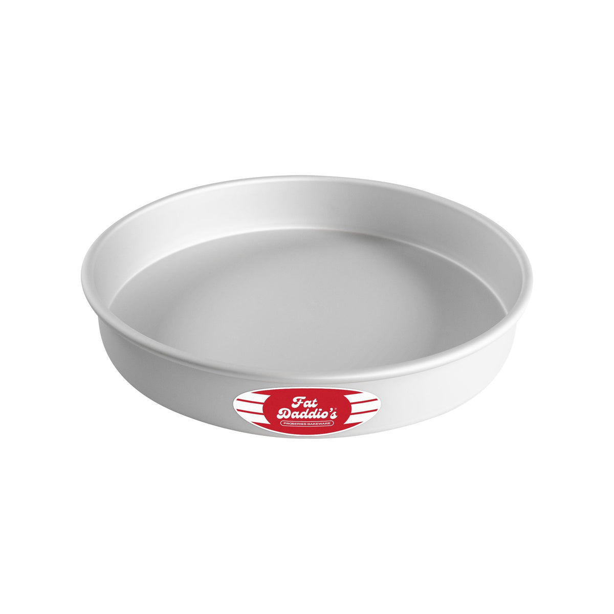 Fat Daddio's Anodized Aluminum Round Cake Pans, 2 Piece Set, 8 x 2 Inch