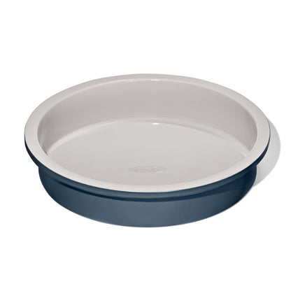 OXO Good Grips Non-Stick Pro Ceramic Coated Metal Bakeware Cake Pan — 9 in Round — Basil, Round Baking Pan for Layered Cakes