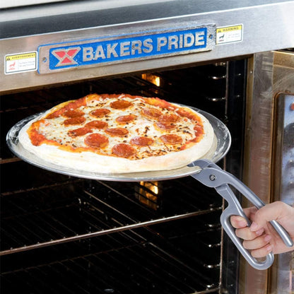 Pizza Pan Gripper for Deep Pizza Pans,Heavy Duty Cast Aluminum Pan Tongs,Great for Pulling Hot Pizza Pan out of the Microwave,Oven … …