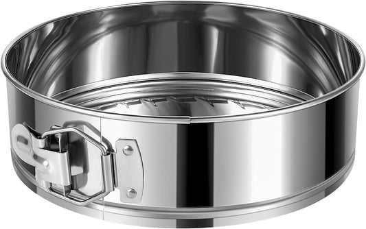 9-Inch Springform Cake Pan, Removable Bottom, 304 Stainless Steel