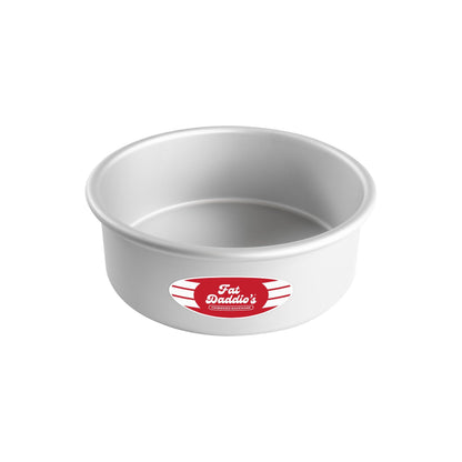 Fat Daddio's Anodized Aluminum Round Cake Pans, 2 Piece Set, 8 x 2 Inch