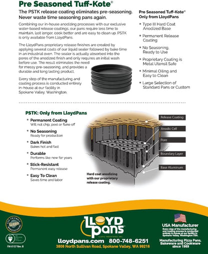 Lloyd Pans Deep Dish Nesting Pizza Pan 12 Inch by 1.5 Inch - PSTK