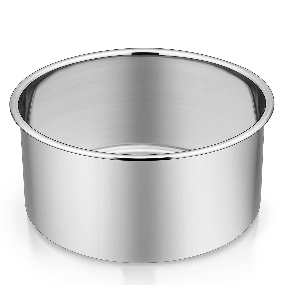 P&P CHEF 8 Inch Cake Pans Set, 2Pcs Stainless Steel Round Baking Pan