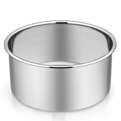 P&P CHEF 8 Inch Cake Pans Set, 2Pcs Stainless Steel Round Baking Pan