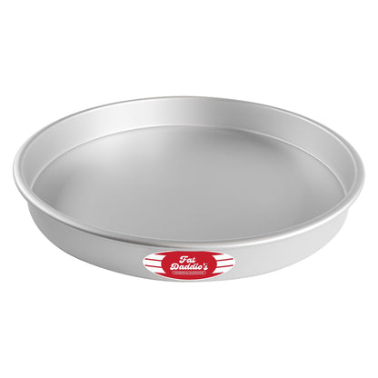 Fat Daddio's Anodized Aluminum Round Cake Pans, 2 Piece Set, 8 x 2 Inch