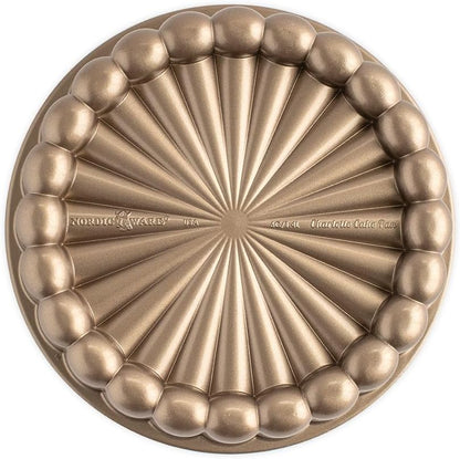 Nordic Ware Charlotte Cake Pan, 6-Cup/1.4 Liters, Toffee