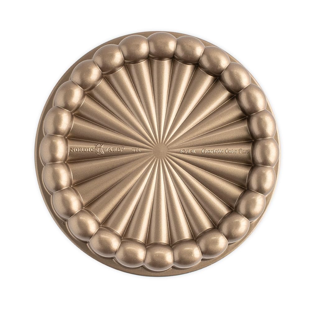 Nordic Ware Charlotte Cake Pan, 6-Cup/1.4 Liters, Toffee