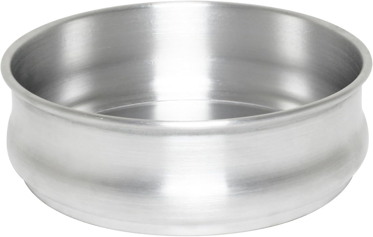 TrueCraftware- 96 oz. Round 9" Aluminum Dough Pan with Cover- Stackable Proofing Dough Pan Oven Safe Pizza Dough Proofing Pan Baking Gifts for Bakers Home Kitchen Restaurants