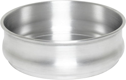 TrueCraftware- 96 oz. Round 9" Aluminum Dough Pan with Cover- Stackable Proofing Dough Pan Oven Safe Pizza Dough Proofing Pan Baking Gifts for Bakers Home Kitchen Restaurants