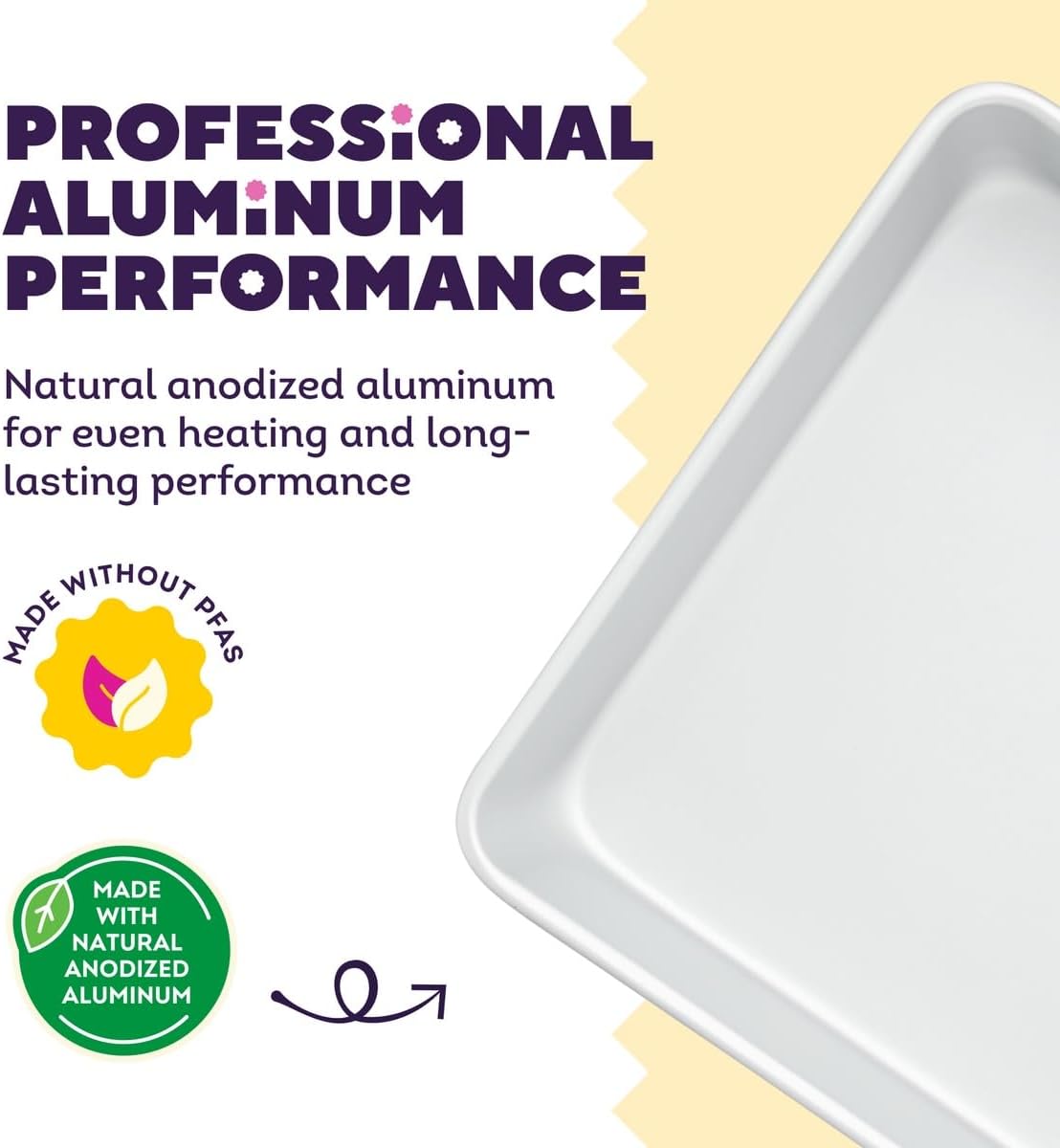 Wilton Aluminum Square Cake Pan, Made Without PFAS, 12 x 12 in.