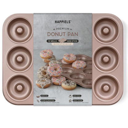 HAPPIELS 9 inch Raund Cake Pan 2 Pack Nonstick, PFOA & BPA Free