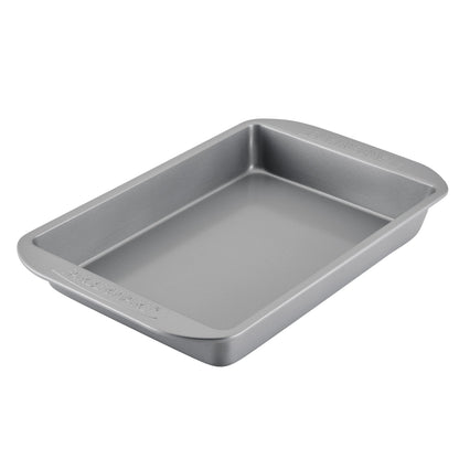 Farberware Nonstick Bakeware Rectangular Cake Pan with Lid for Baking, Gray