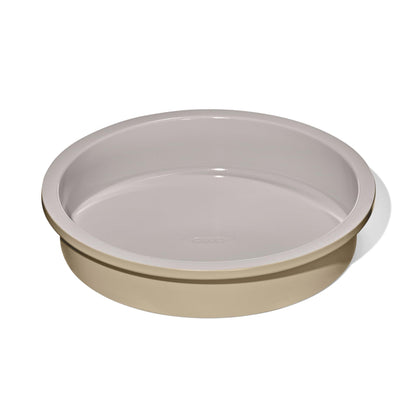 OXO Good Grips Non-Stick Pro Ceramic Coated Metal Bakeware Cake Pan — 9 in Round — Basil, Round Baking Pan for Layered Cakes