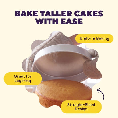 Wilton Aluminum Round Cake Pan Set, Made Without PFAS, 9 x 2 in
