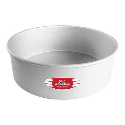 Fat Daddio's Anodized Aluminum Round Cake Pans, 2 Piece Set, 9 x 2 Inch