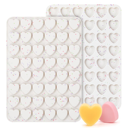 10 Inch Heart Shaped Cake Pans Silicone for Baking, 2 Pcs
