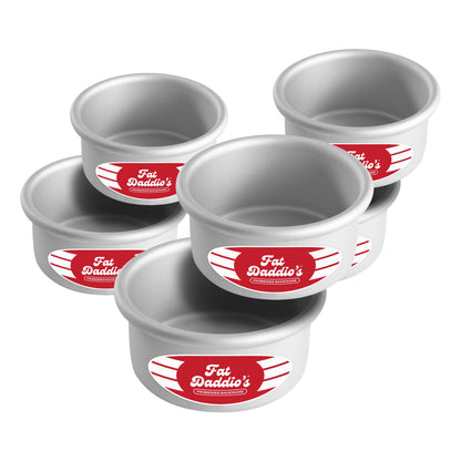 Fat Daddio's Anodized Aluminum Round Cake Pans, 2 Piece Set, 9 x 2 Inch