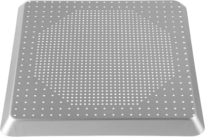 Beasea Square Pizza Pan for Oven, 11.8 Inch Pizza Pan with Holes Aluminum Alloy Pizza Oven Tray Pizza Crisper Pan Pizza Baking Tray Bakeware for Home Restaurant Kitchen
