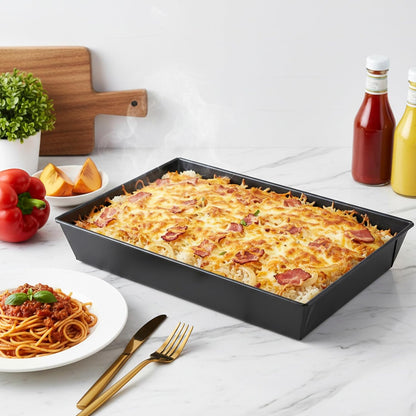 Kifmurase 3 Pack Detroit Style Pizza Pan Rectangle Deep Dish Pizza Pans