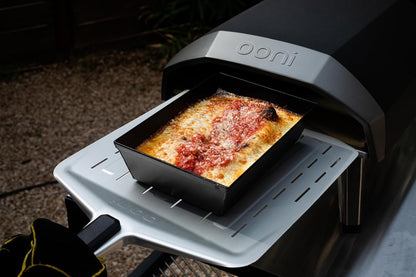 ooni Detroit-Style Pizza Pan 9 x 6 Inch - Rectangular Deep Dish Pizza Pan with Lid, Non-Stick Aluminum Pan, Rectangle Baking Pan & Proofing Tray