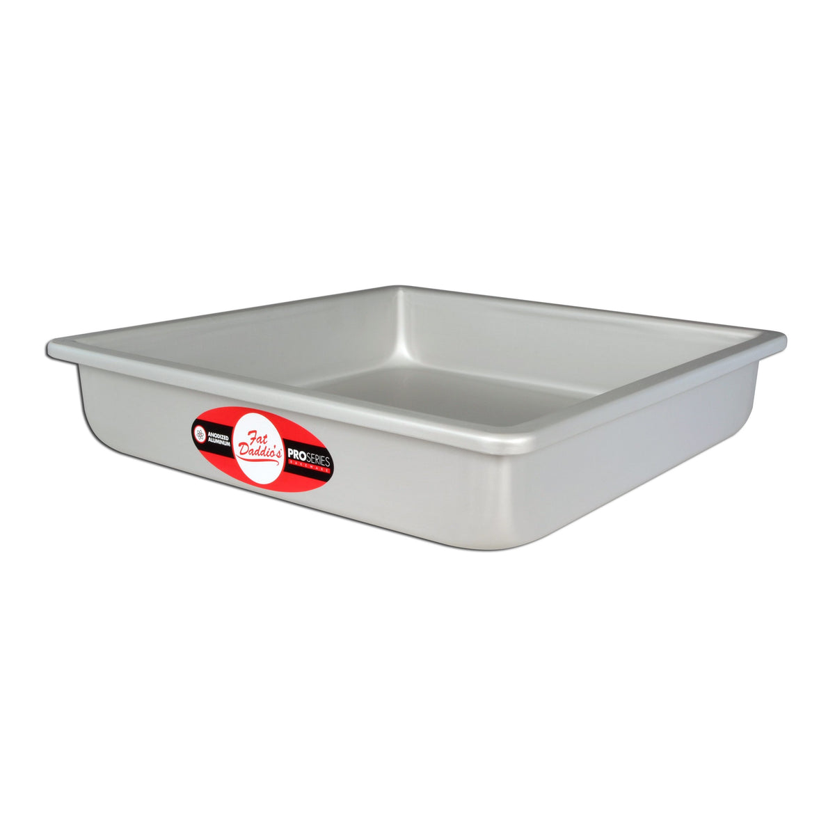 Fat Daddio's Anodized Aluminum Square Cake Pan, 3" High - 8 Inch x 8 Inch x 3 Inch