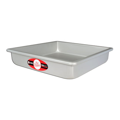 Fat Daddio's Anodized Aluminum Square Cake Pan, 3" High - 8 Inch x 8 Inch x 3 Inch