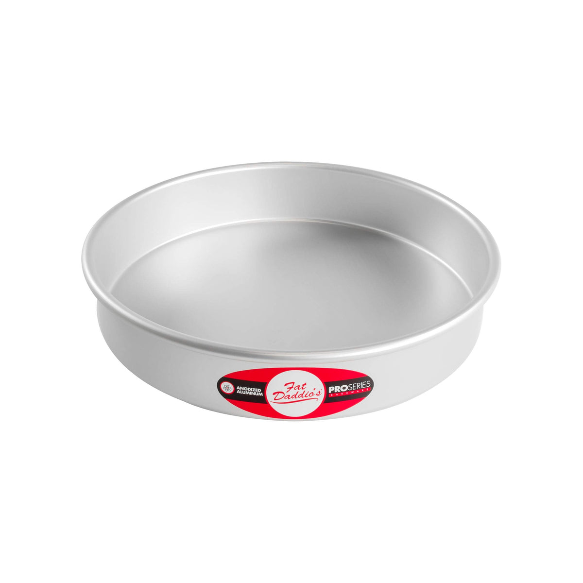 Fat Daddio's Anodized Aluminum Round Cake Pans, 2 Piece Set, 9 x 2 Inch