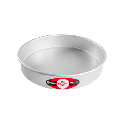 Fat Daddio's Anodized Aluminum Round Cake Pans, 2 Piece Set, 9 x 2 Inch