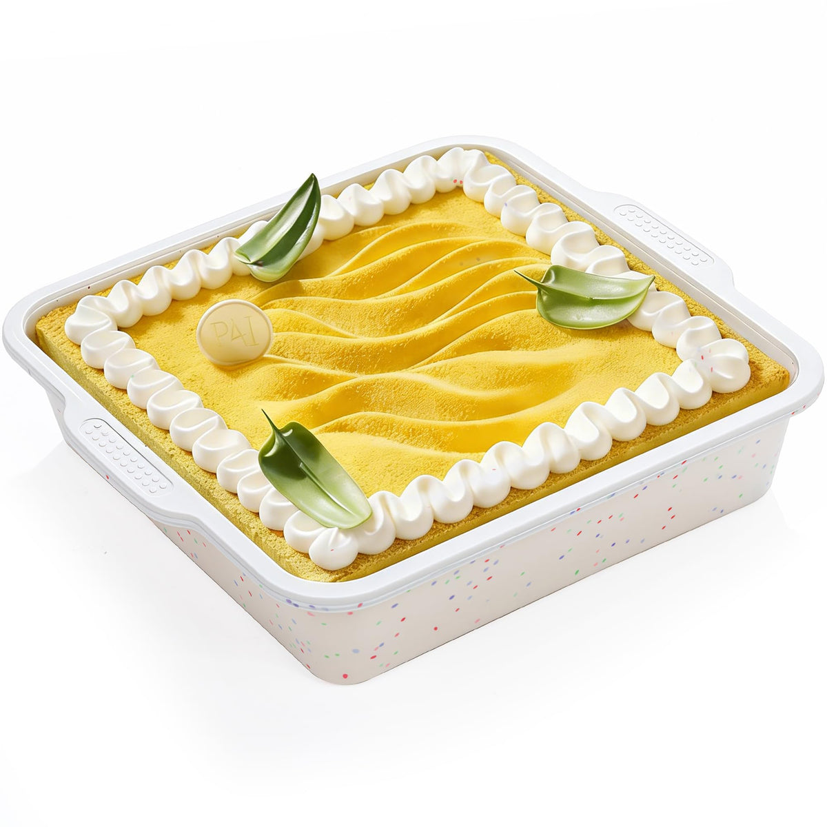 10 Inch Heart Shaped Cake Pans Silicone for Baking, 2 Pcs