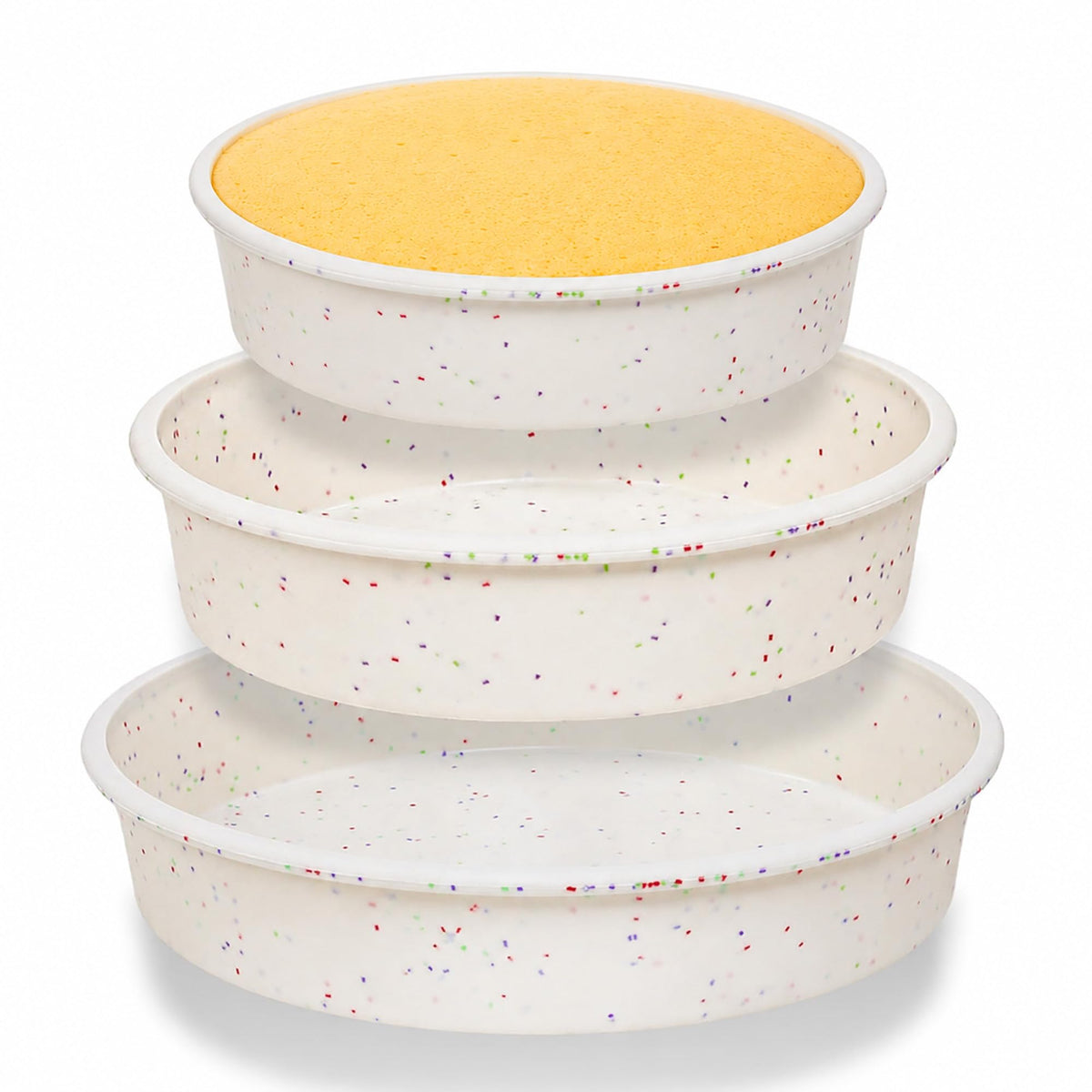 10 Inch Heart Shaped Cake Pans Silicone for Baking, 2 Pcs