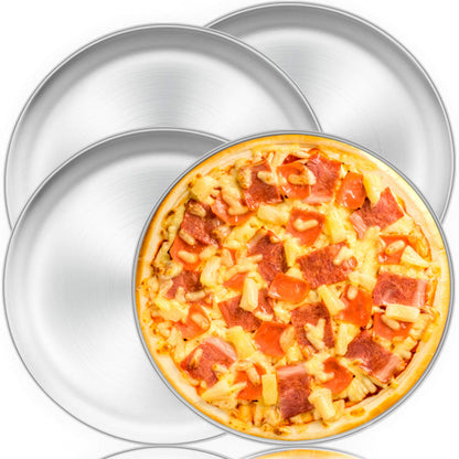 TeamFar Pizza Pan, 13.4 inch Stainless Steel Large Pizza Pan Tray