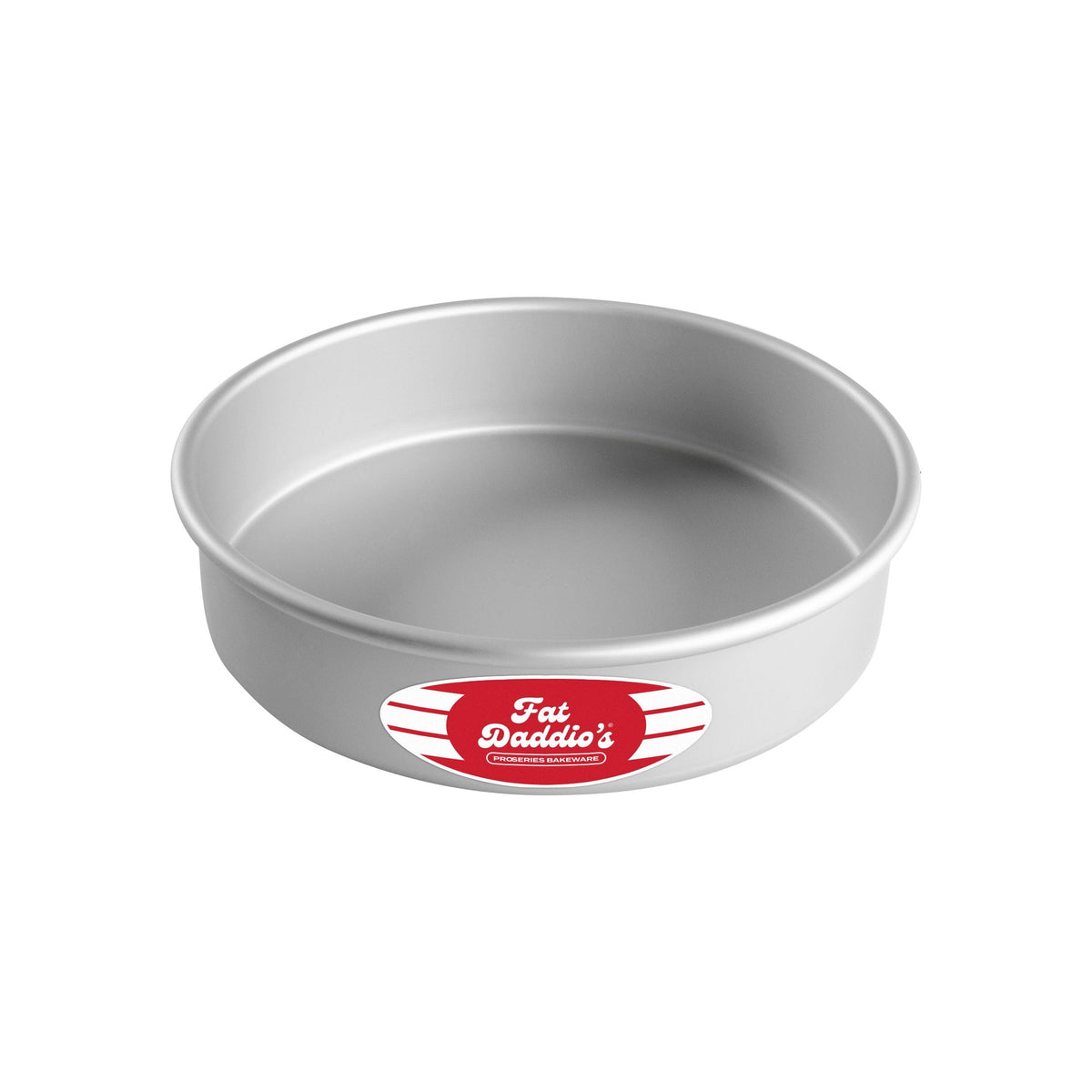 Fat Daddio's Anodized Aluminum Round Cake Pans, 2 Piece Set, 9 x 2 Inch