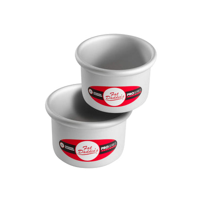 Fat Daddio's Anodized Aluminum Round Cake Pans, 2 Piece Set, 8 x 2 Inch